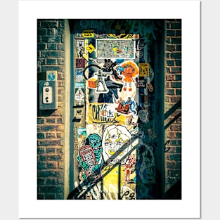 New York Street Graffiti Sticker Art Posters and Art